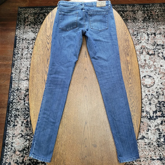 Volcom Pistol Denim Legging Dark Wash Jeans Size Junior's 7 - Picture 4 of 13